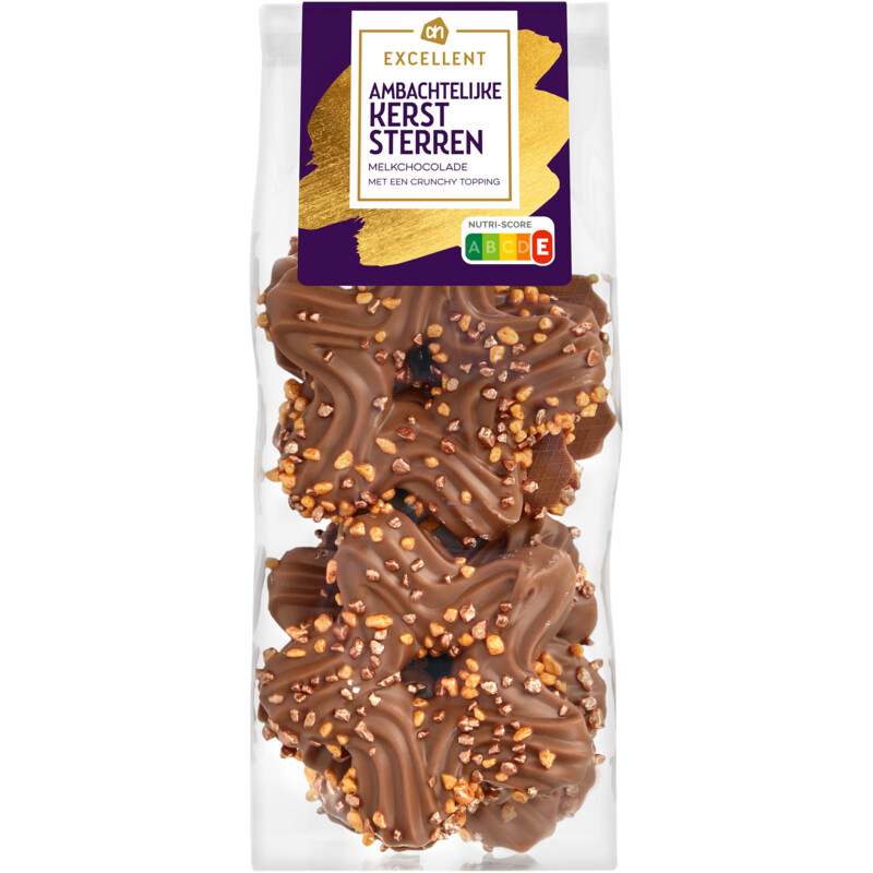 Een afbeelding van AH Excellent Ambachtelijke kerststerren melkchocolade