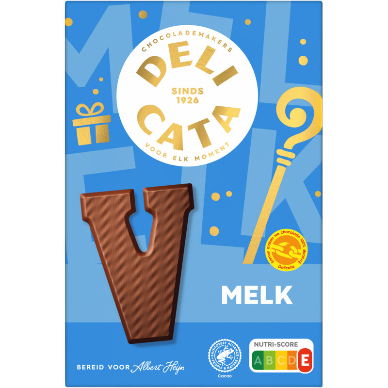 Een afbeelding van Delicata Chocoladeletter melk V