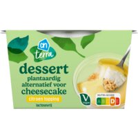 Een afbeelding van AH Terra Plantaardige dessert cheesecake citroen