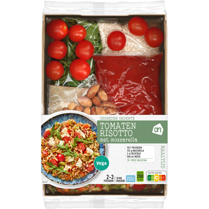 Een afbeelding van AH Gesneden verspakket tomatenrisotto
