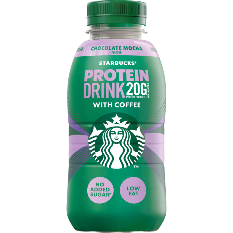 Een afbeelding van Starbucks Protein drink chocolate mocha