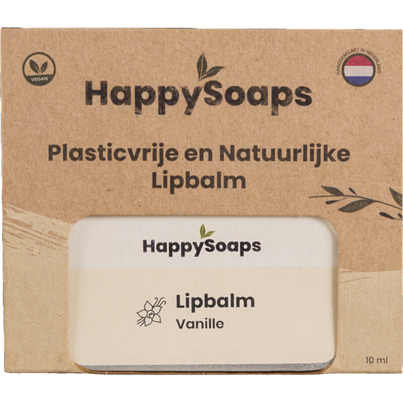 Een afbeelding van HappySoaps Lipbalm vanille