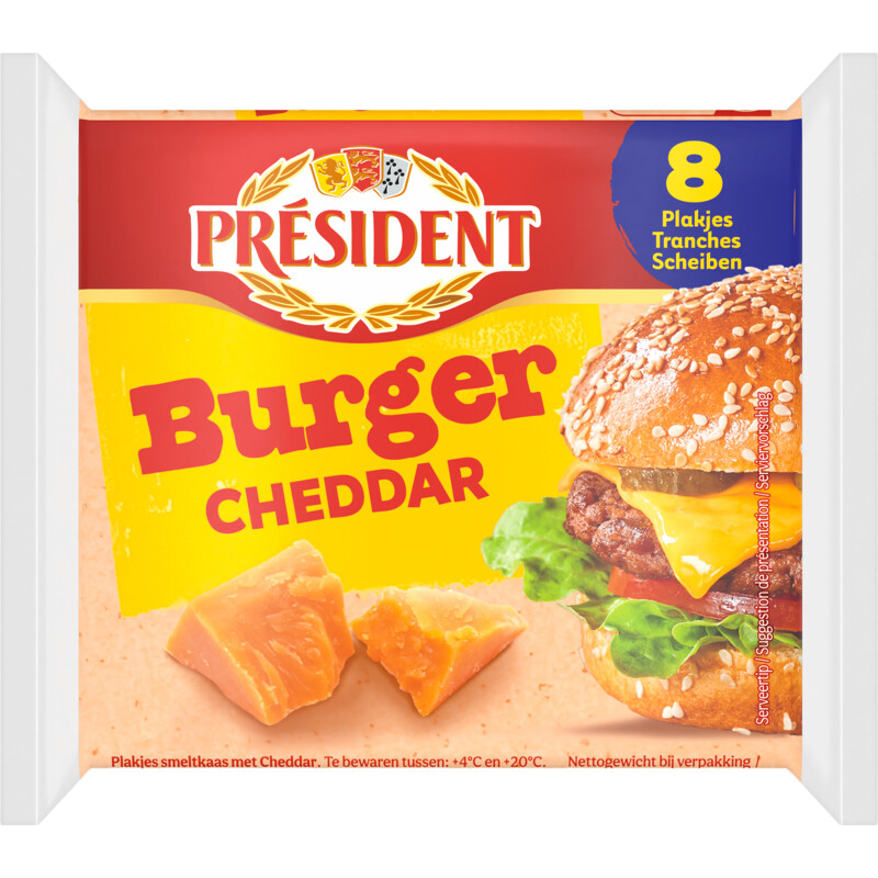 Een afbeelding van Président Burger gourmand au cheddar