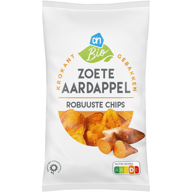Een afbeelding van AH Biologisch Zoete aardappel chips