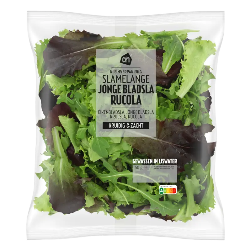 Jonge bladsla met rucola kleinverpakking