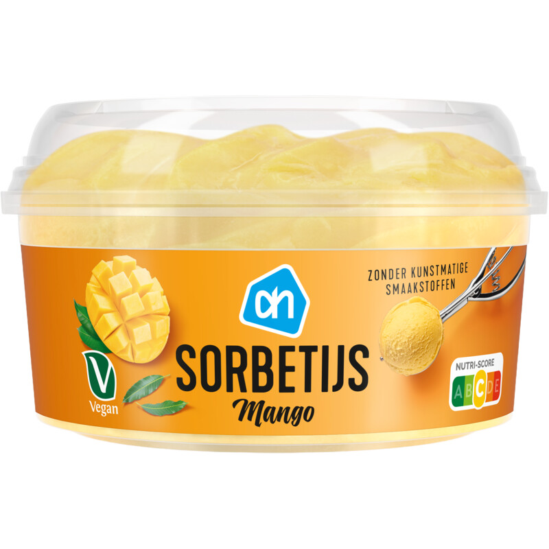 Een afbeelding van AH Sorbetijs mango