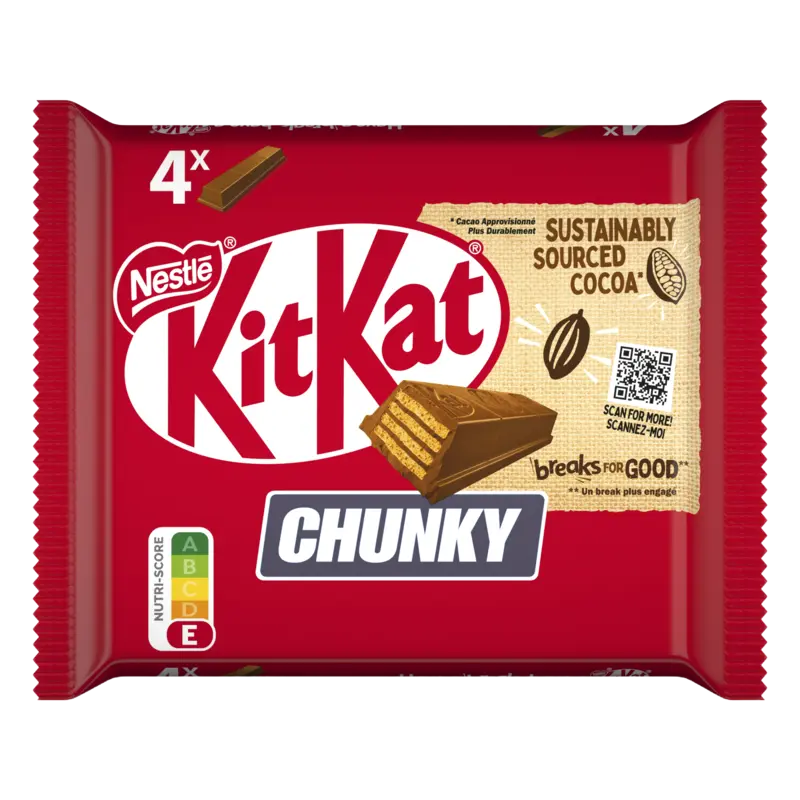 Kitkat Chunky melkchocolade reep 4-pack