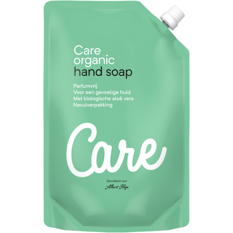 Een afbeelding van Care organic Hand soap navulverpakking bel
