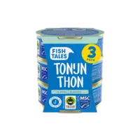 Fish Tales Skipjack tonijn in water 3-pack