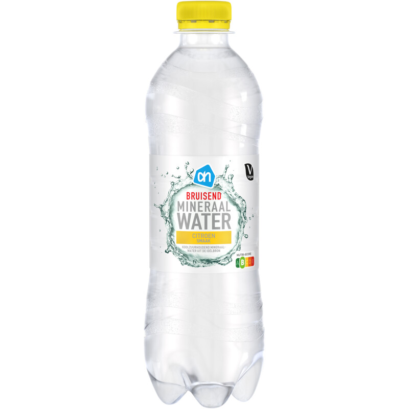 Een afbeelding van AH Bruisend mineraalwater citroen