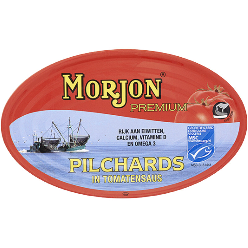 Een afbeelding van Morjon Pilchards in tomatensaus