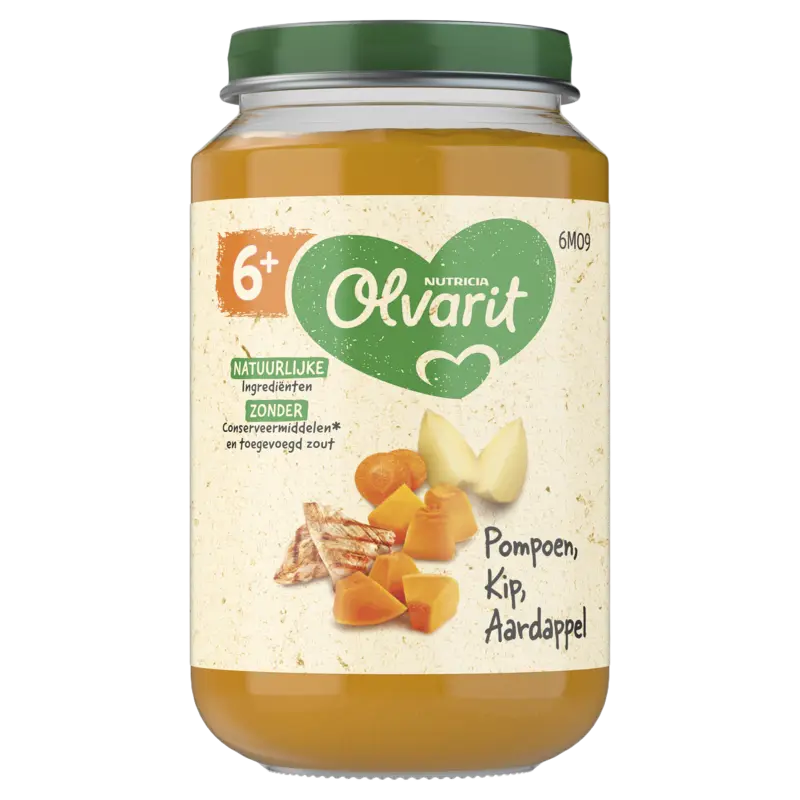 Olvarit Pompoen kip aardappel 6m+