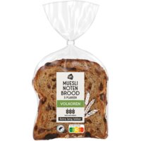 Een afbeelding van AH Volkoren muesli notenbrood plakken