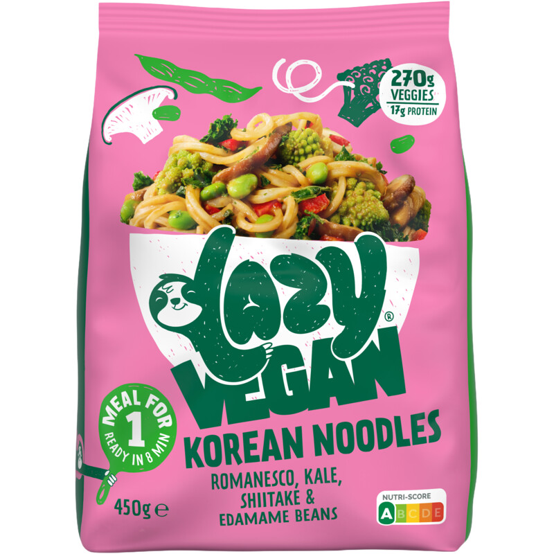Een afbeelding van Lazy Vegan Korean noodles maaltijd