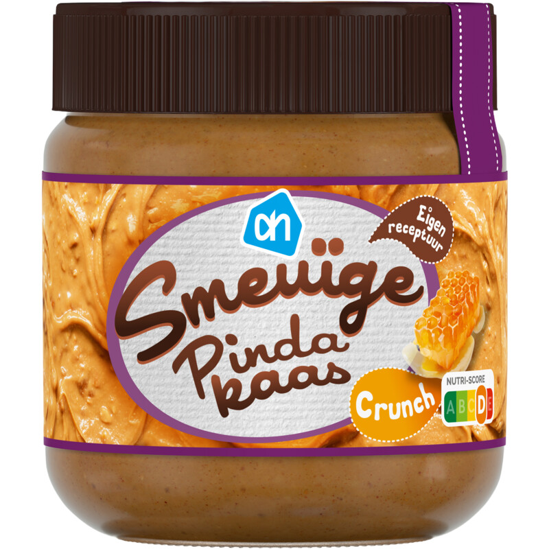 Een afbeelding van AH Smeuïge pindakaas met honing