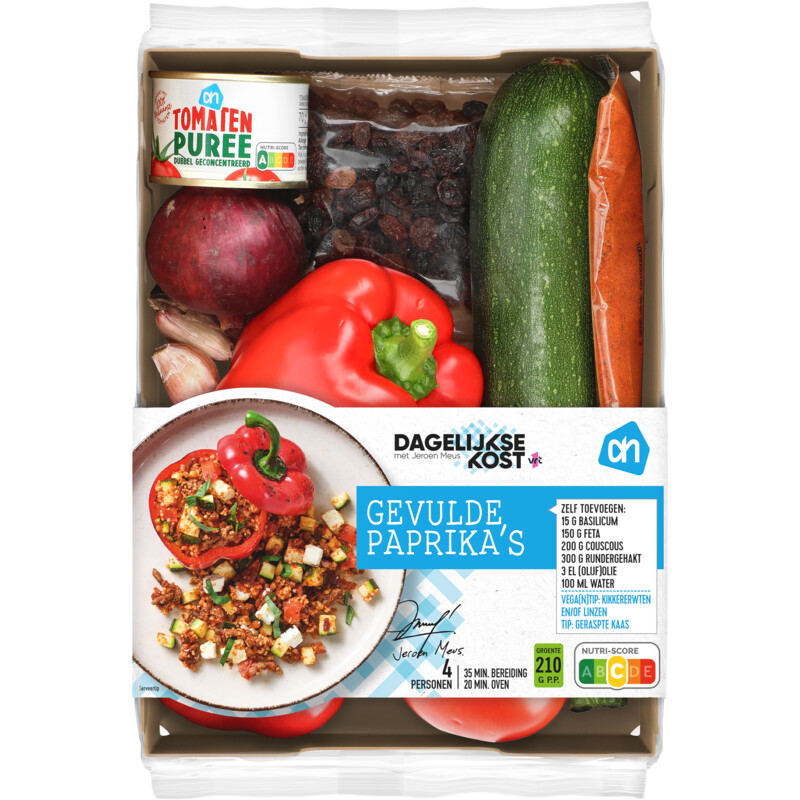 Een afbeelding van AH Gevulde paprika verspakket bel