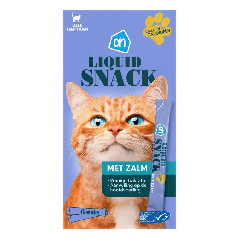 Liquid snack met zalm