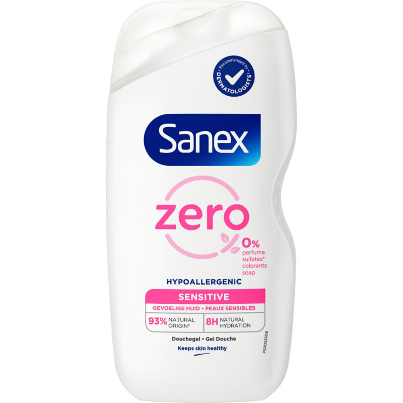 Een afbeelding van Sanex Zero% hypoallergenic douchegel