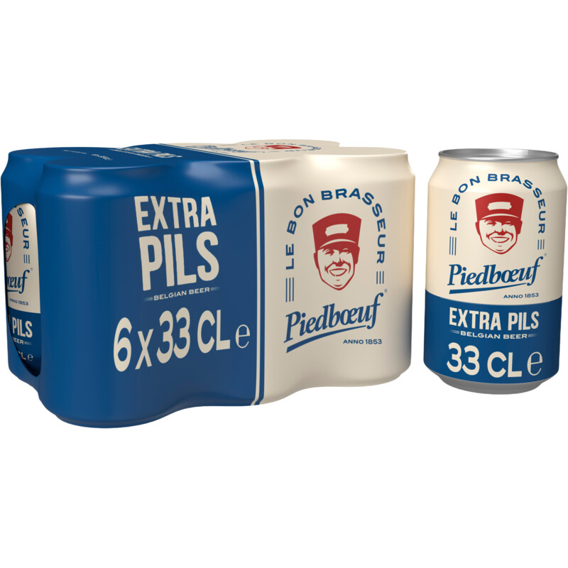 Een afbeelding van Piedboeuf Extra pils 6-pack bel
