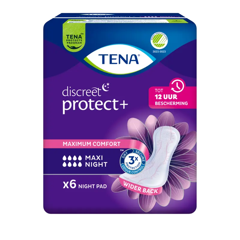 Discreet protect maxi night maandverband