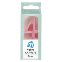 AH Kaars cijfer 4 kleur