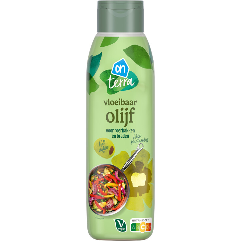 Een afbeelding van AH Terra Plantaardig vloeibaar olijf roerbakken