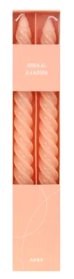 pdp-image-Avec Spiraalkaars pastel roze