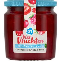 Een afbeelding van AH Fruitspread viervruchten