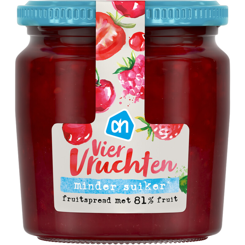 Een afbeelding van AH Fruitspread viervruchten