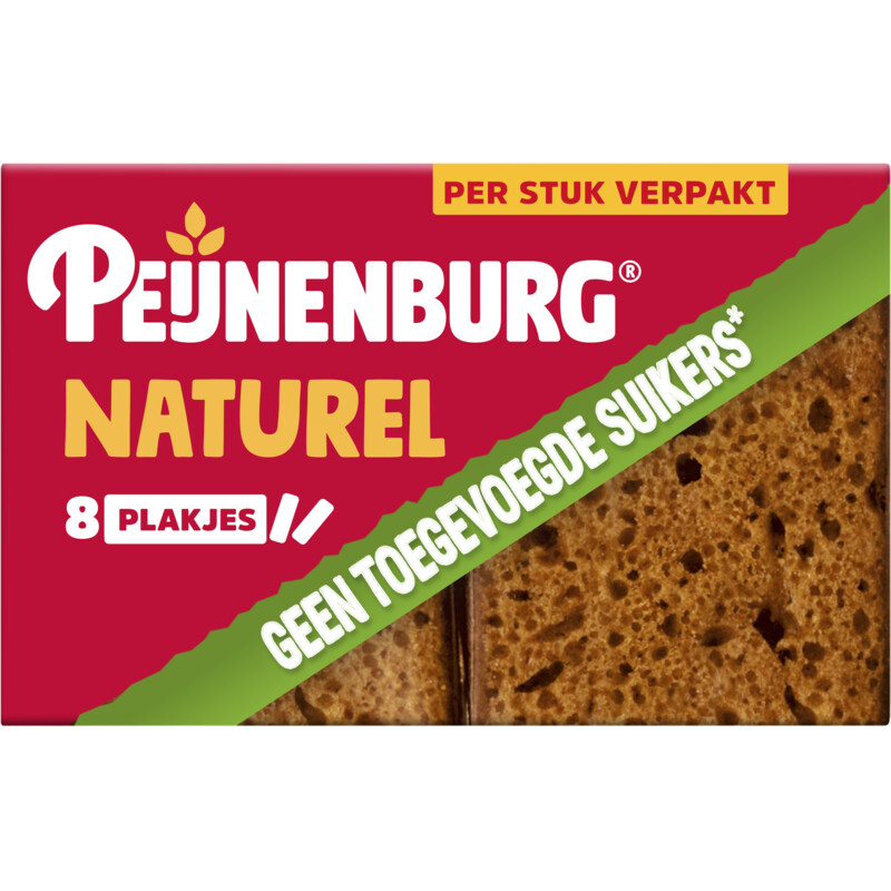 Een afbeelding van Peijnenburg Ontbijtkoek naturel 8-pack