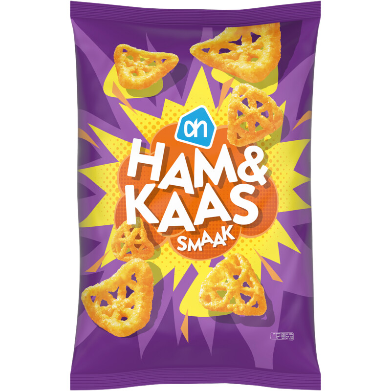 Een afbeelding van AH Ham & kaas smaak zoutjes