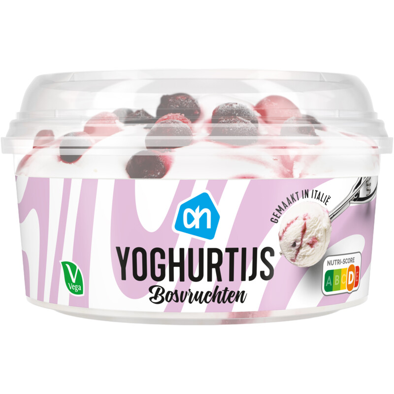Een afbeelding van AH Yoghurtijs bosvruchten