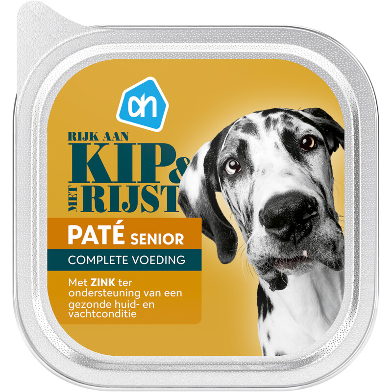Een afbeelding van AH Paté senior rijk aan kip en rijst