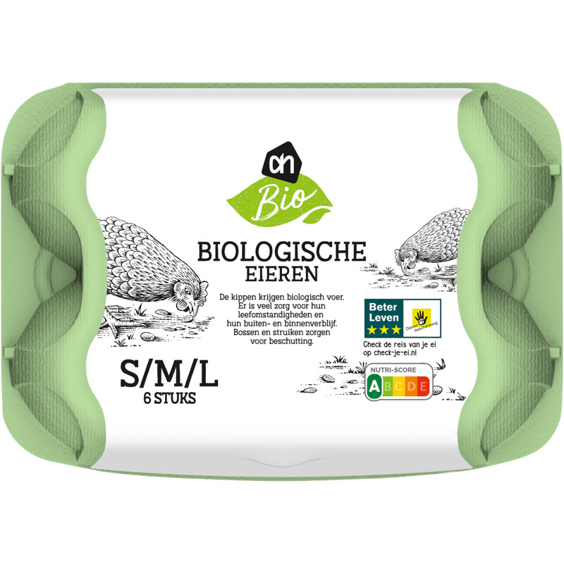 Een afbeelding van AH Biologisch Eieren S M L