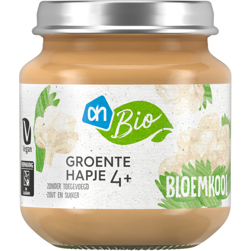 Een afbeelding van AH Biologisch Groentehapje bloemkool 4m+