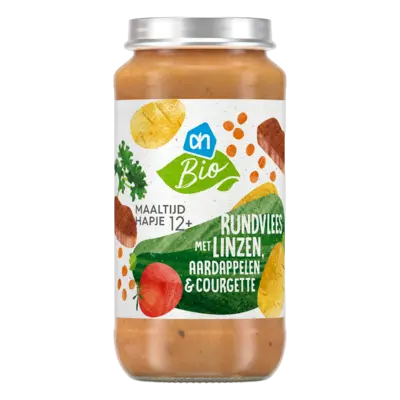 pdp-image-AH Biologisch Maaltijdhapje rund linzen aardappel 12+
