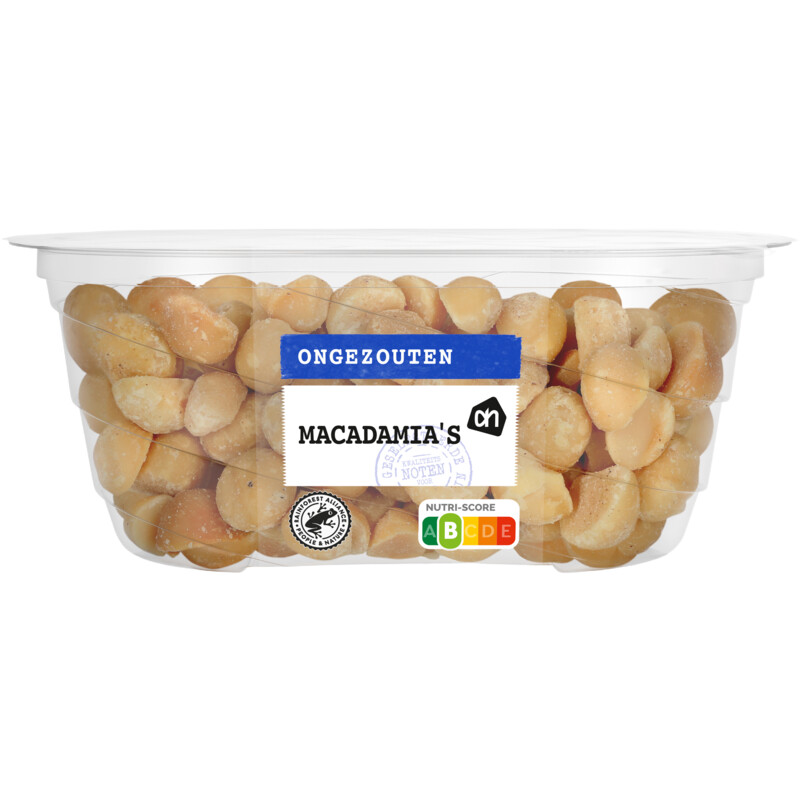 Een afbeelding van AH Ongezouten macadamia's geroosterd