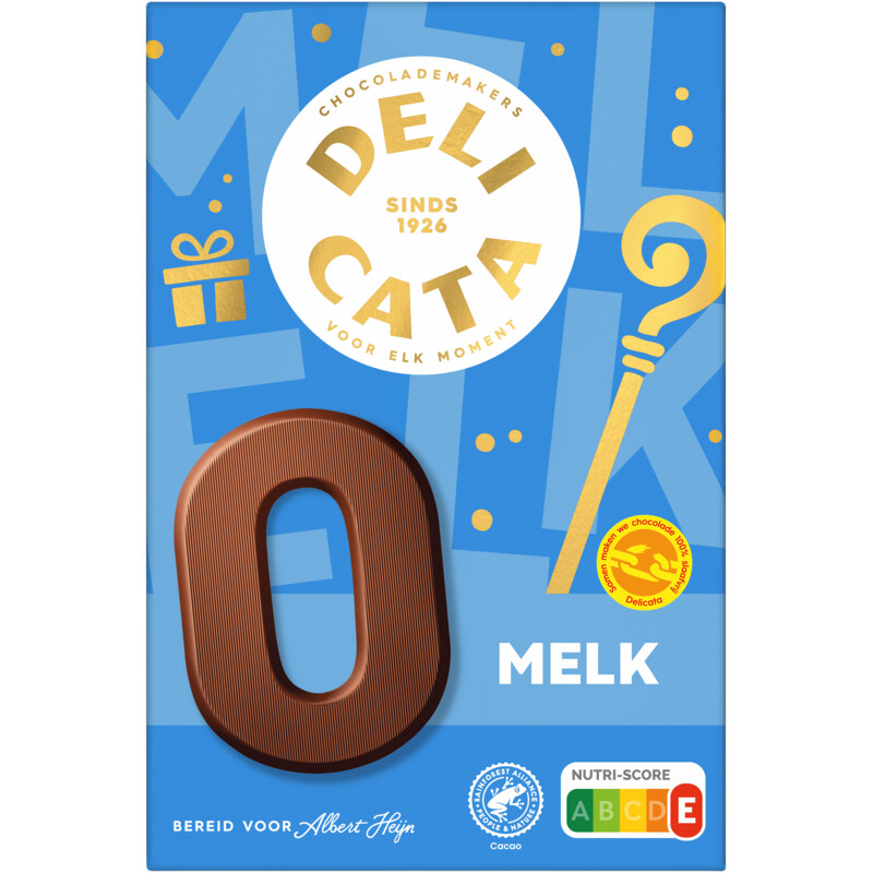 Een afbeelding van Delicata Chocoladeletter melk O