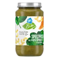 AH Biologisch Speltpasta met kip en spinazie 8m+