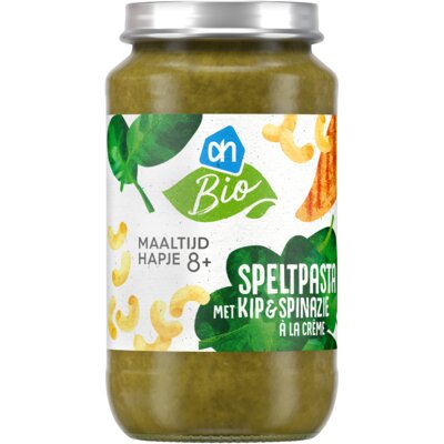 pdp-image-AH Biologisch Speltpasta met kip en spinazie 8m+