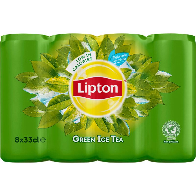 Een afbeelding van Lipton green ice tea 8bl