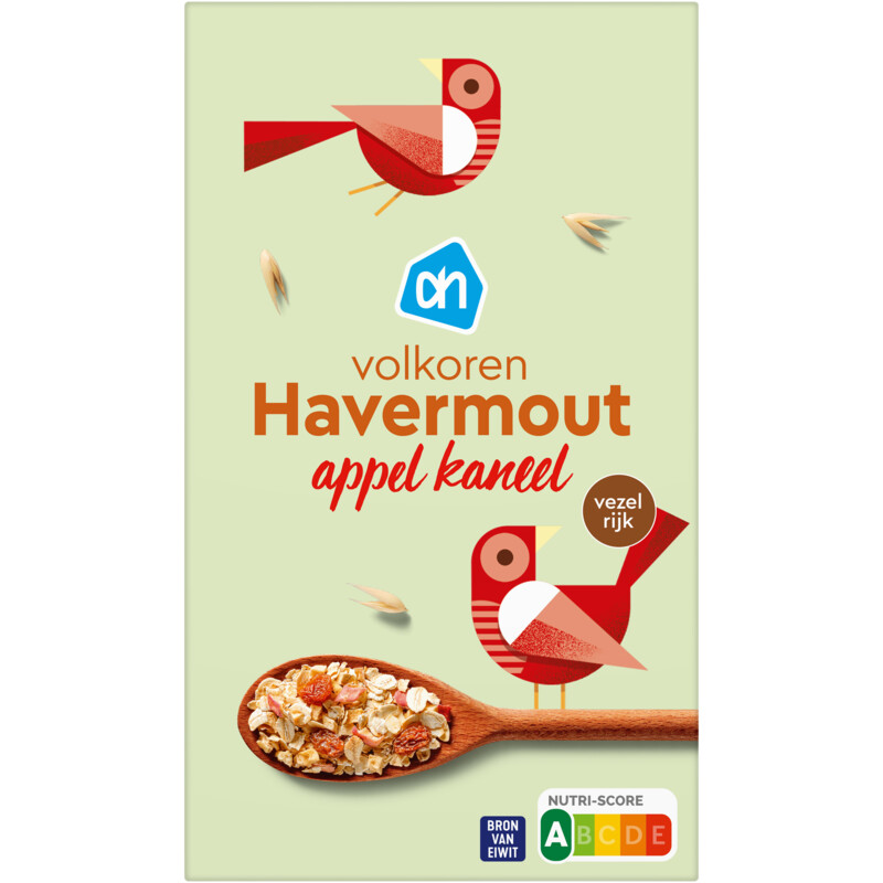 Een afbeelding van AH Volkoren havermout appel kaneel