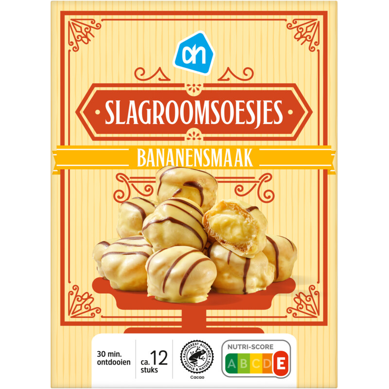 Een afbeelding van AH Slagroomsoesjes bananensmaak