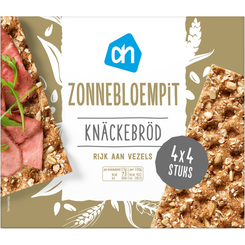 Een afbeelding van AH Knäckebröd zonnebloempit