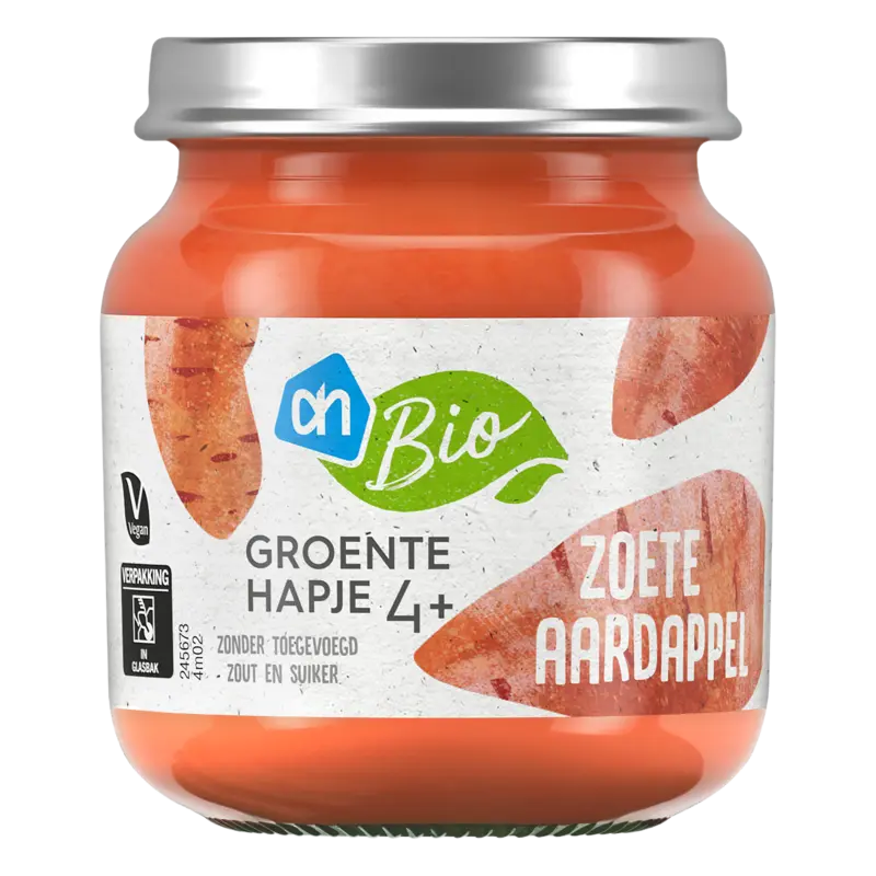 Groentehapje zoete aardappel 4m+