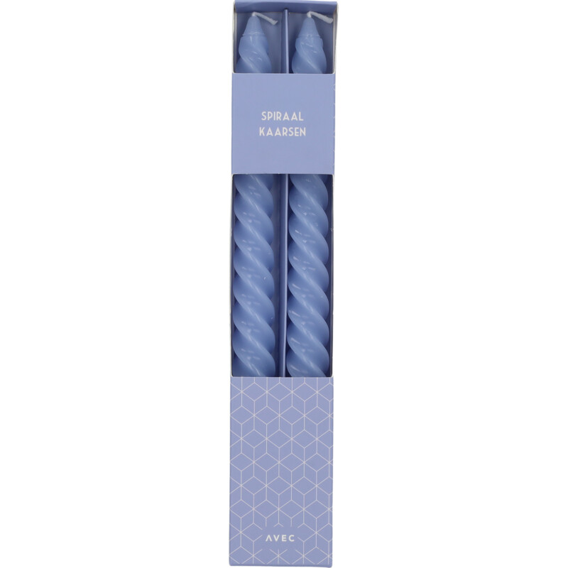 Een afbeelding van Avec Dinerkaars spiraal blauw