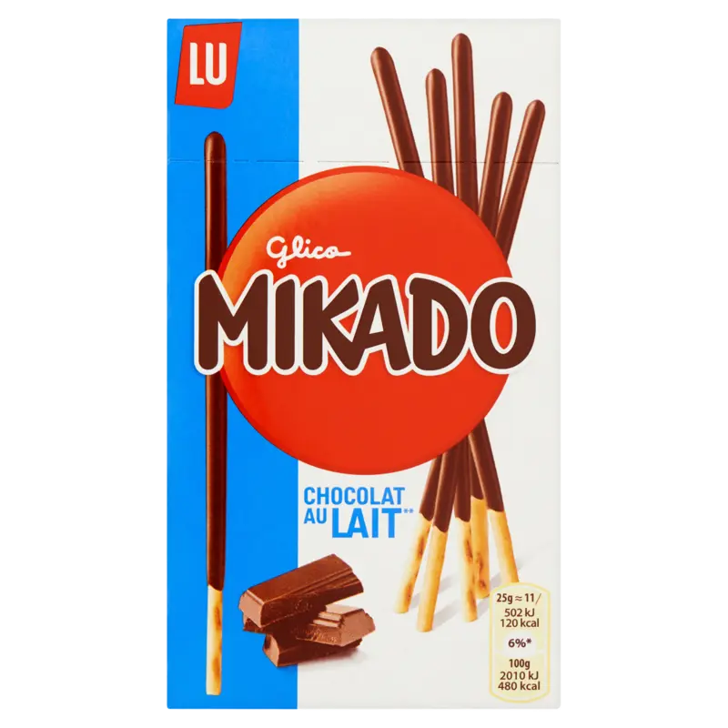 LU Mikado koekje omhuld met melkchocolade