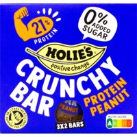 Een afbeelding van Holie's Crunchy bar protein peanut