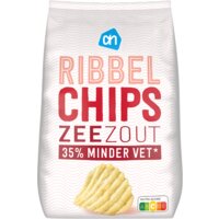 Een afbeelding van AH Ribbelchips zeezout
