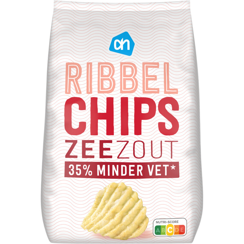Een afbeelding van AH Ribbelchips zeezout
